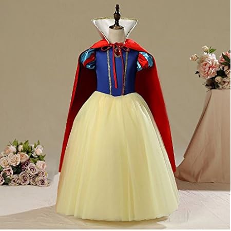 Amazon M315 コスプレ衣装 子供 キッズ 白雪姫 コスチューム 子供用ドレス 衣装 仮装 ハロウィン コスプレ プリンセスドレス プリンセス ドレス 女の子 ワンピース クリスマス 小学生 誕生日会 キャラクター コス 子供ドレス こども 子ども キッズドレス クリスマス会