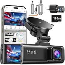 REDTIGER F7NP Dash Cam & OBD Hardwire Kit, 4K Starvis 2 Dash Camera for Cars with Built-in GPS WiFi and Included Memory Card
