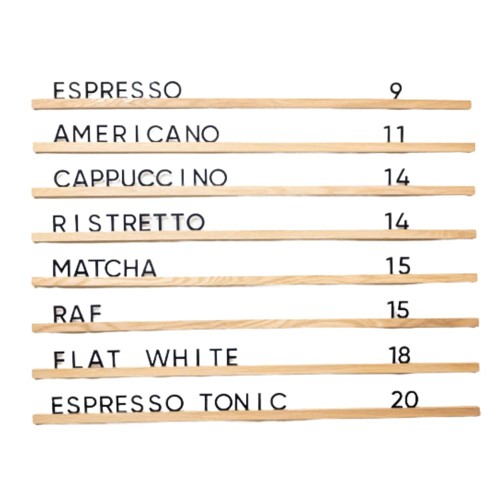 Buy Inko Horeca Wooden Letter Board Wall Menu Set of 10 Regular