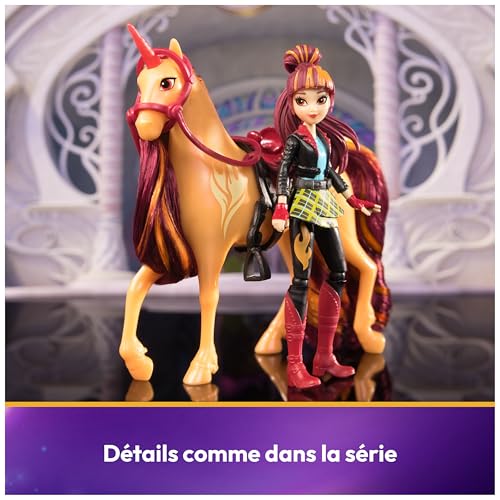 Unicorn Academy - L'Ecole des Licornes - Licorne Cinder + Poupée Valentina - Licorne, Poupée Et Accessoires À Collectionner- Jouets Inspirés De La Série L'Ecole des Licornes - Jouet Enfant 4 Ans et +