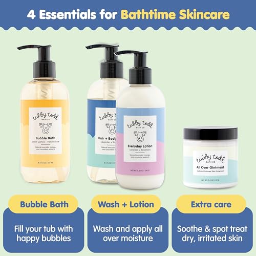 image for Tubby Todd Sensitive Skincare Baby Bath Kit - Baby Shampoo and Body Wa