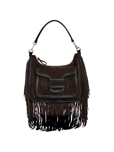 Pierre Hardy, Alpha Day Miss Texas Fringed Suede Shoulder Bag - Dark Brown Black