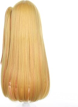 HIROAKIYA Ruby Hoshino Cosplay Wig, Oshi no Ko Cosplay Ruby Hoshino Wig Clip Ponytail with Wig Cap