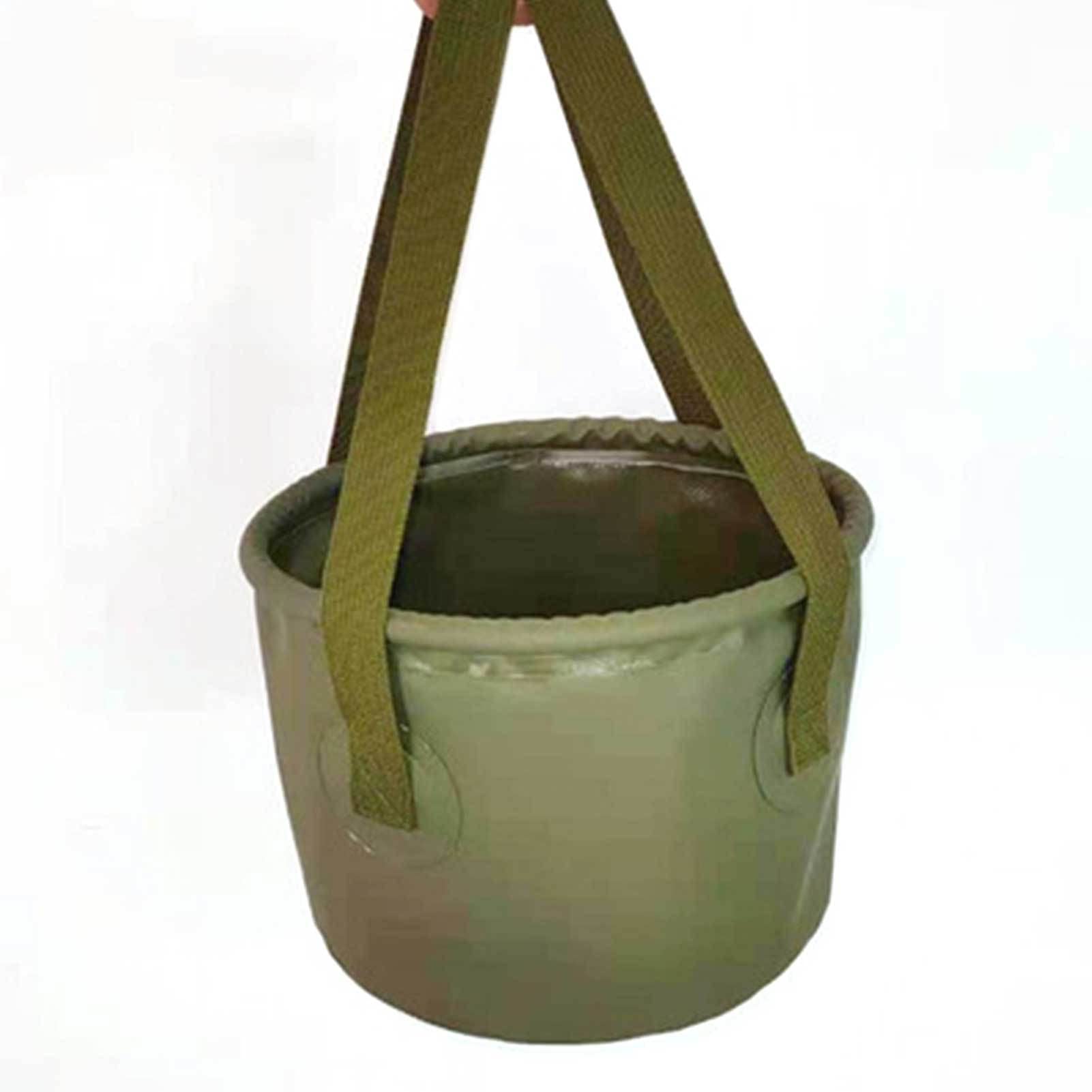 Secchio Pieghevole 7L Per Pesca E Campeggio - Contenitore Acqua Portatile Con Rete - Ideale Giardinaggio E Outdoor - Foto 6