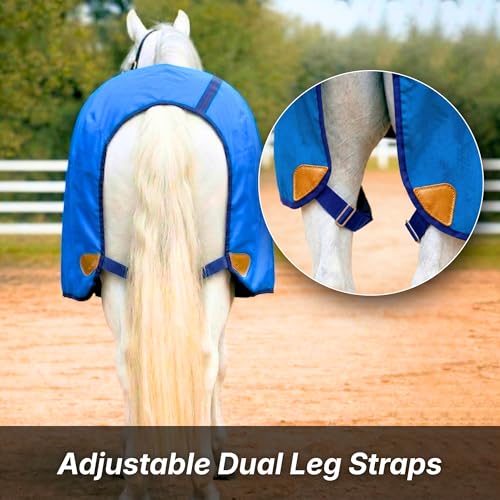 Nylon Horse 420D Stable Sheet | Breathable & Durable Horse Sheet | Keeps Coat Clean, Smooth & Shiny | Adjustable Fit Summer Sheet (60"– 86" Sizes) - Image 5