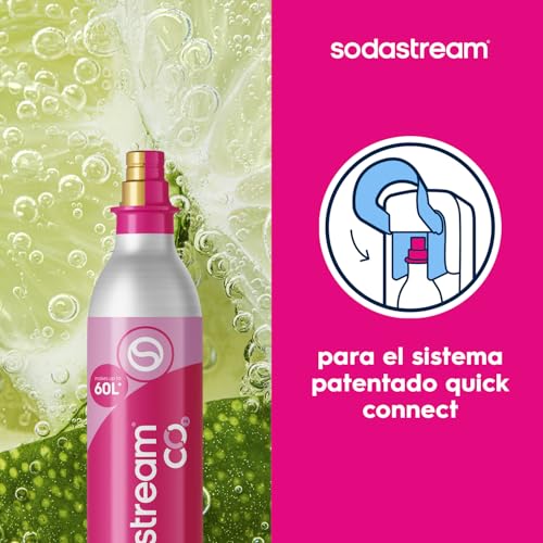 SodaStream – Cilindro de CO₂ Quick Connect, hasta 60L de agua con gas - Imagen 3