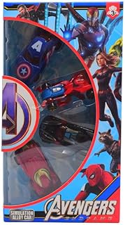 مجموعة ألعاب سيارة افينجرز 052-1 من منير تويز، 4 قطع