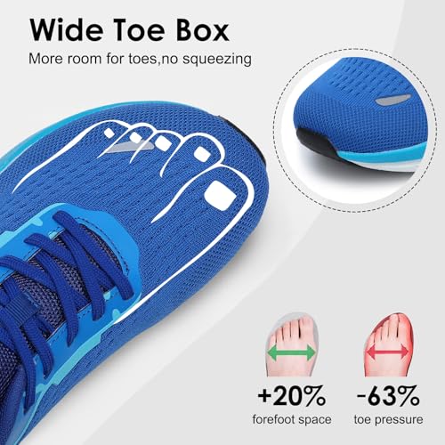 Image of Women's Wide Toe Box Walking Shoes Comfortable Cushioned Tennis Nursing Bunions Shoes Breathable Non Slip Gym Sports Athletic Running Fashion Sneakers