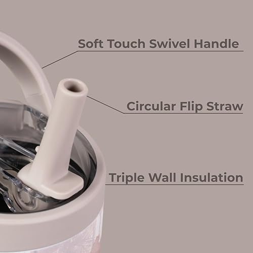 Miniatura 3 de HydroJug Sport Botella de acero inoxidable con popote, aislada al vacío, de 40 onzas, a prueba de fugas, diseño ergonómico, reutilizable, apta para