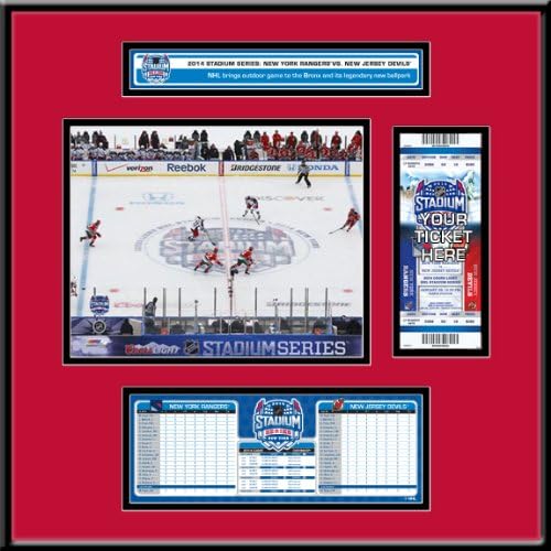 NHL New York Rangers Junior 2014 Stadium Series Devils vs. Rangers Ticket Frame