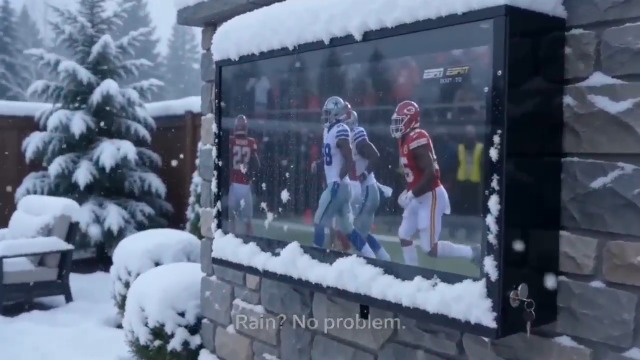 Acrmatic Weatherproof Outdoor TV Cover, Hard and Durable, Acrylic