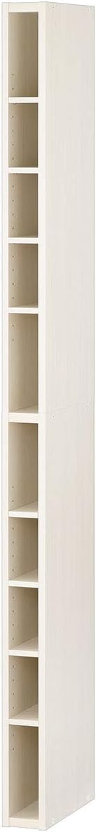 Amazon ぼん家具 オーダーメイド 日本製 隙間収納 隙間ラック キッチンラック 本棚 ハイタイプ ホワイト 幅10cm 本棚 オンライン通販