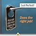 Do Not Disturb Door Hanger Sign, Black/Gold, Engraved, 4