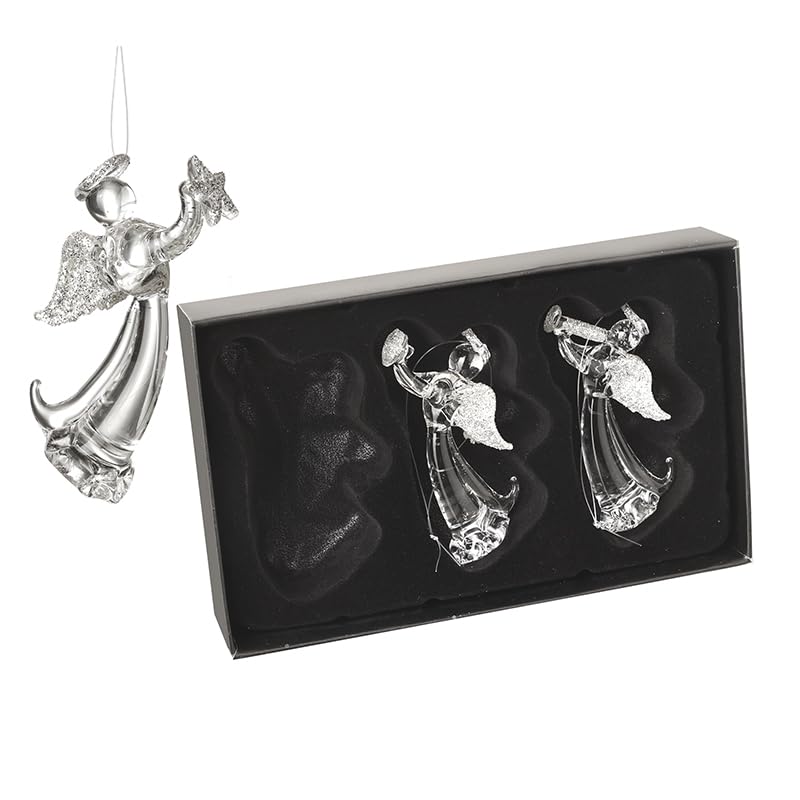 Anges en verre Heaven Sends aux ailes pailletées, l'art du détail haut de gamme