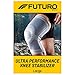 FUTURO Ultra Performance Knee Stabilizer, Ideal for Sprains, Strains, and General Support, Large