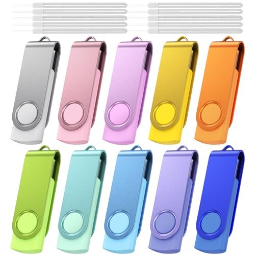 Kepmem 64Gb Flash Drive 10 Pack Thumb Drive High Capacity 64 Gb Usb Drives High Speed Usb 2.0 Memory Stick 64 Giga Jump Drive Pen Drive Zip Drive For Data Storage By Kepmem cover