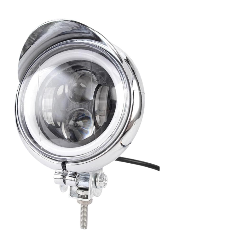 Universal Motorcycle Fog Lights Front Headlight Lamp Compatible with XL883 XL1200 Cruisers Cafe Racers Choppers