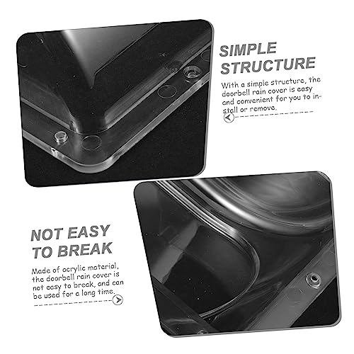 Homoyoyo Capa de chuva para máquina de controle de acesso campainha tampa da máquina de atendimento