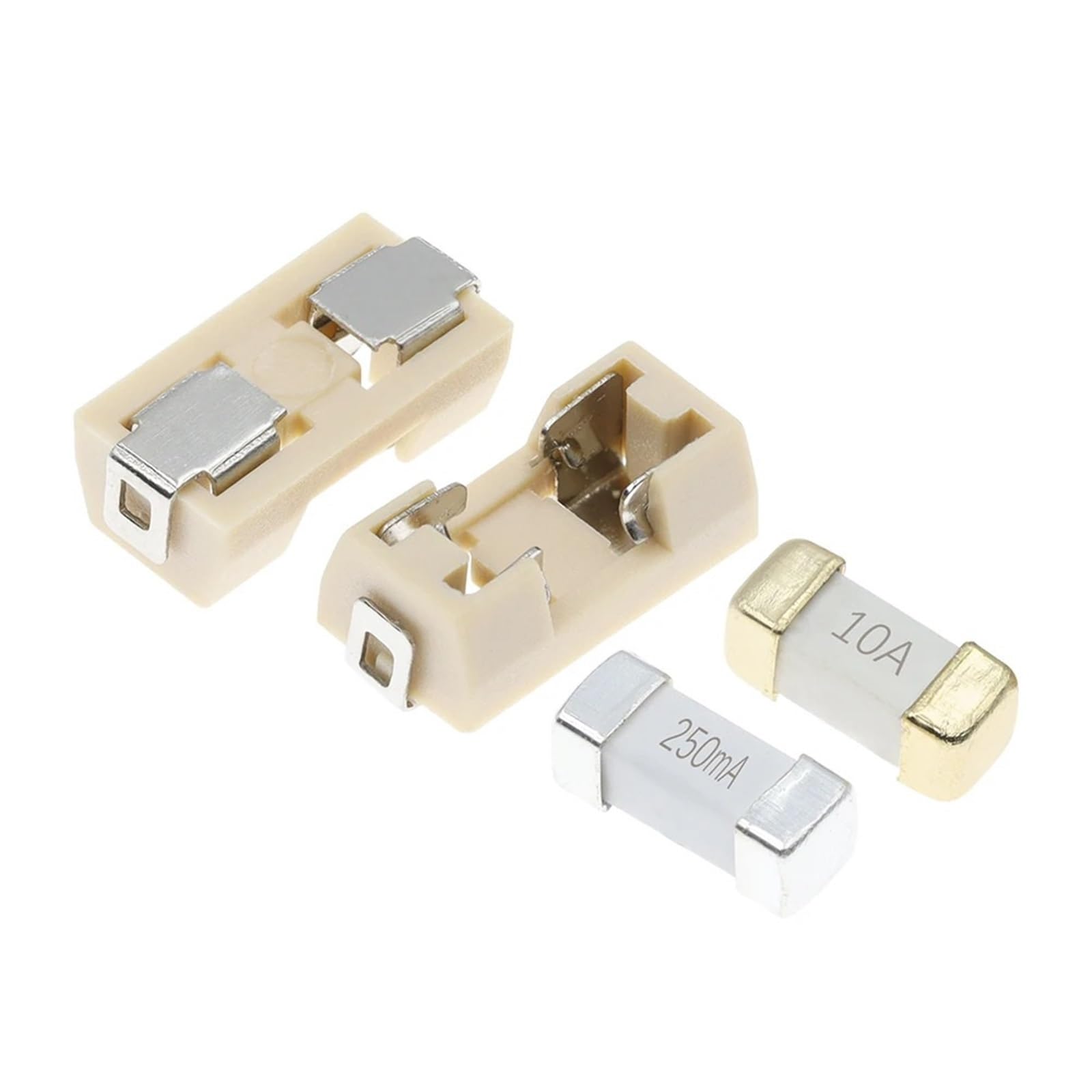 10 pezzi 1808 125 V 250 V CA 0451 500 mA-30 A SMD Fusibili a rottura rapida 2410 Fusibili ultrarapidi(10A)