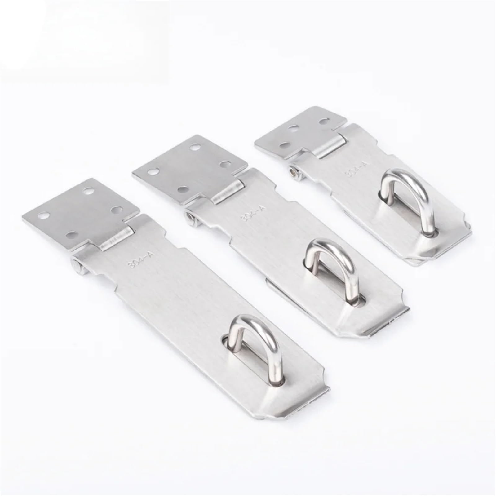 Agrafes de porte en acier inoxydable avec loquet de sécurité renforcé anti-effraction