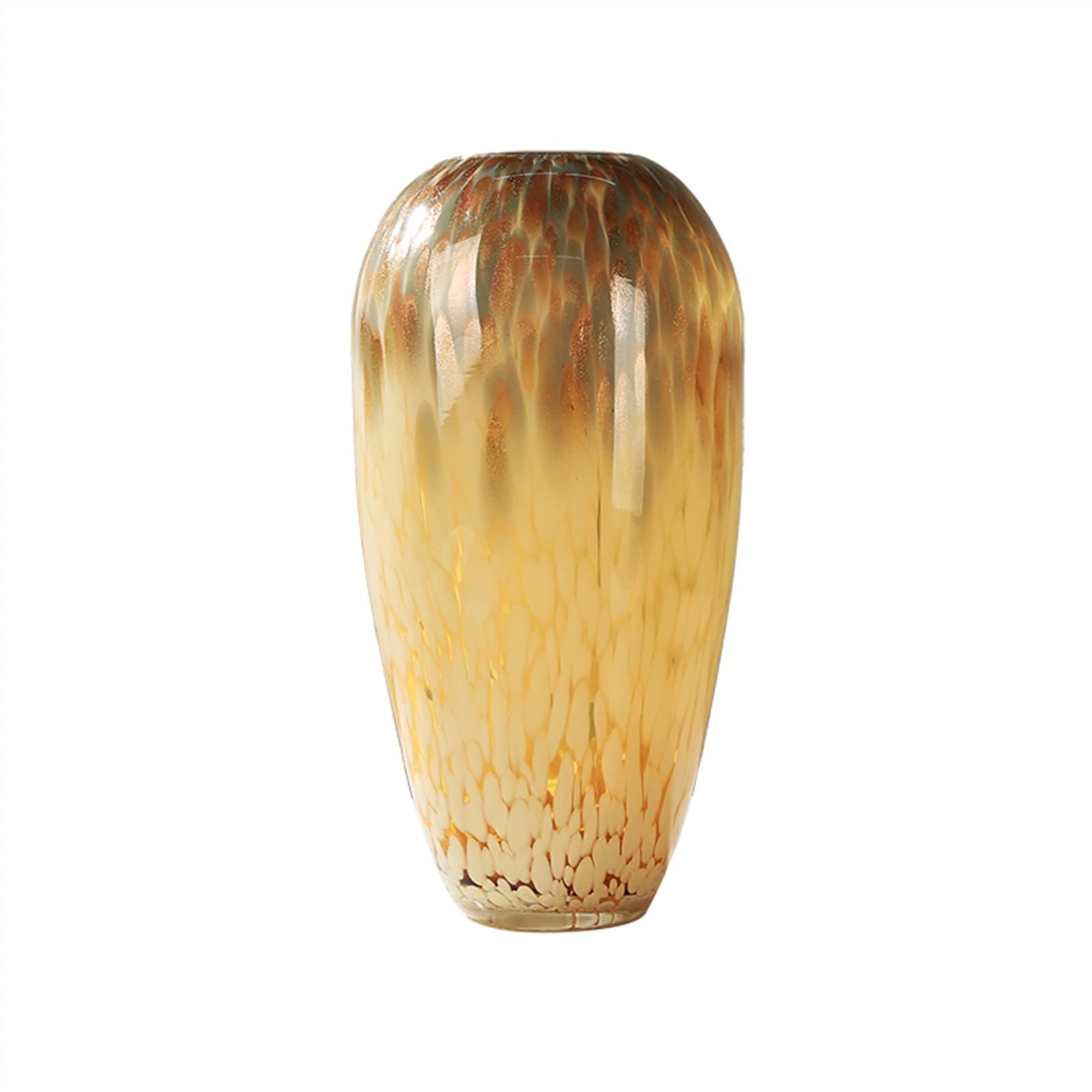 flower vase Amber Colored Glaze Vase Decoration Modern Light Luxury Hydroponic Living Room Model Hotel Villa Flower Arrangement