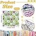 Ysanciuu 150 Pcs Cotton Craft Fabric Bundle Squares, Multicolored Abstract Pattern, 4 x 4 Inch, Pre-Cut Quilt Squares