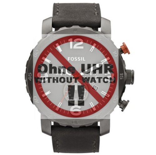 Fossil Correa de repuesto para reloj LB-JR1419 JR 1419 de piel, 24 mm, color gris