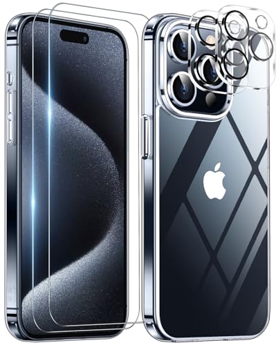Coque transparente iPhone 15 ProMax fine et résistante aux chocs du quotidien
