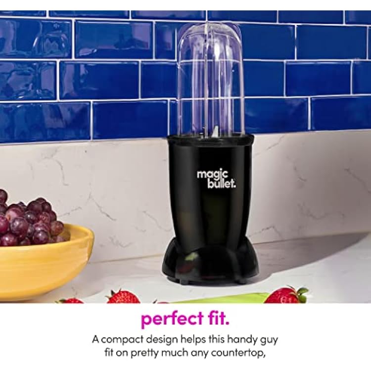 magic bullet Blender, Small, Black, 11 Piece Set (Pack of 2)