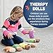 Constructive Playthings 6-Piece Expression Plush Baby Dolls Set for Social Emotional Learning, Plush Multicultural Sensory Cloth Babies Toy Set, Multicolor