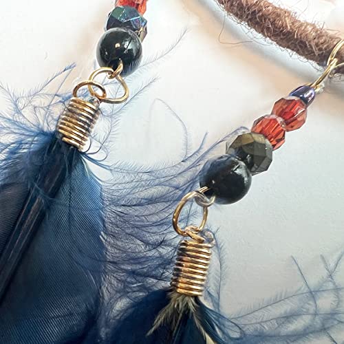 image for AWLEE Dream Catchers Handmade Feather for Kids Bedroom Wall Hanging De