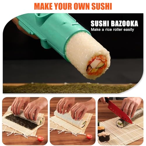 image for SmileTools Sushi Making Kit, Sushi Roller, Sushi Bazooka, Sushi Maker,