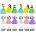 12 Pezzi Kit Topper Cake Principessa Disney, Decorazioni per Torte da Principessa Dei Cartoni Animati, per Neonati, Bambini, Compleanno, Matrimonio