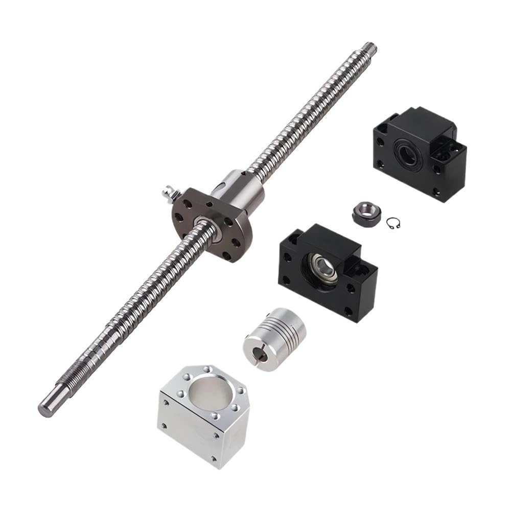 Kit vis à billes SFU1204/SFU1605 for machines CNC pas 4mm/5mm avec coupleur