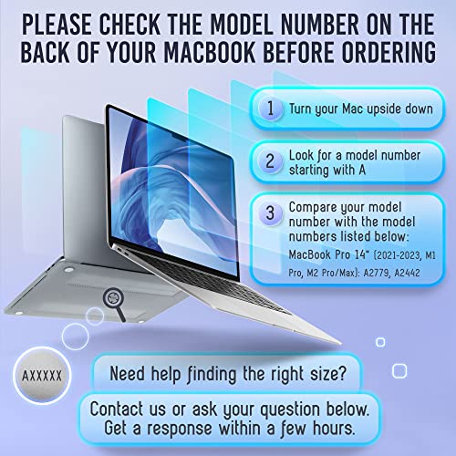 VINTEZ Magnetic Blue Light Screen Protector Compatible With MacBook Pro 14" 2021, 2022, 2023, 2024, 2025, M1, M2, M3, M4 - Image 2