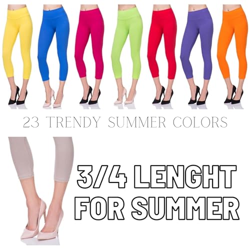 dameslegging, 3/4-model, van katoen, hoge taille, cropped, met buikcontrole, yogabroek voor dames, geschikt voor sport, workout, fitness, activewear - Afbeelding 3