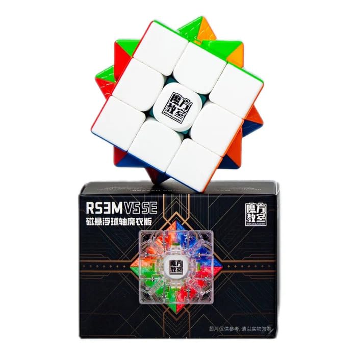 cubelelo moyu rs3m v5 se 3x3 speed cube, dual-adjustment magnetic puzzle cube for speedcubing