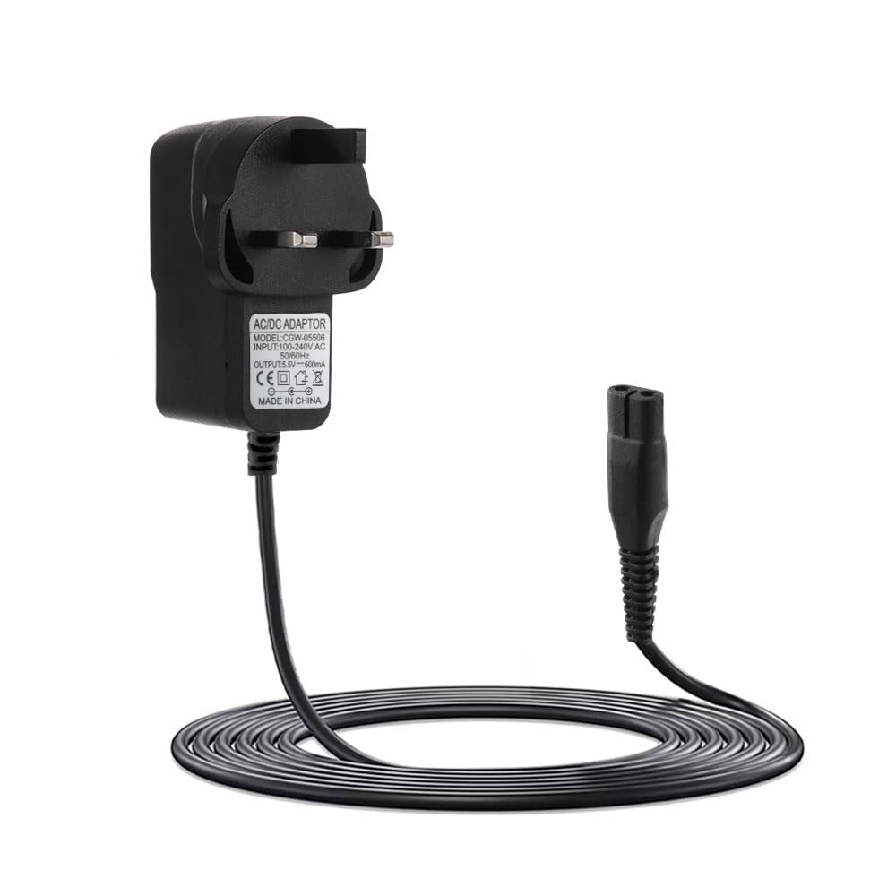 Vmoomax Charger for Karcher Window Vac Cleaner, 5.5V Plug Adapter with 1.5M Charging Cable, Window Vacuum Cleaner Compatible with Karcher WV60, WV70, WV75, WV5, WV55, WV1, WV2, WV 2 Plus