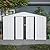 Dyncan 10x8 FT Outdoor Storage Shed with Lockable Doors, Weatherproof Metal Tool Shed for Garden or Lawn, Grey
