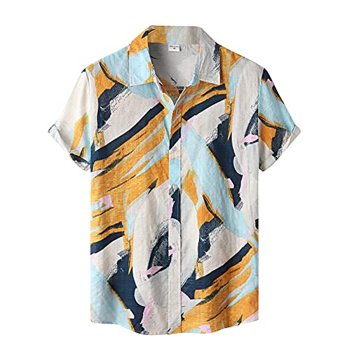 Chemise de vacances homme col mao et look décontracté pour les loisirs
