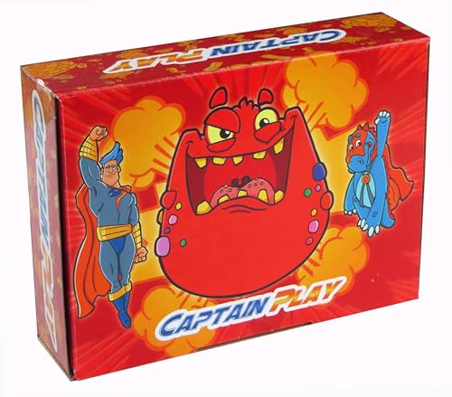 CAPTAIN PLAY Retro Süßigkeiten Klassiker Bonuspack mit Süße Ketten, Candy Lipstick und Schleckmuscheln, 18 Teile Mix in Einzelverpackung, 192g