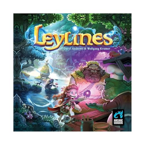 Leylines by Arcane Wonders | for Ages 14 and Up | 2 to 5 Players | Strategy Board Game | Forest Foraging Dice Placement Game | Contract Bidding, Resource Management & Custom Abilities by Arcane Wonders - Used condition - US$46.84