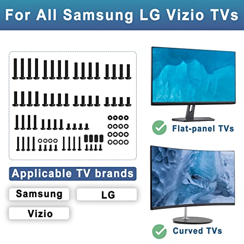 Tv Mount Screws For Samsung Lg Vizio Tv Mounting Hardware Kit With Remote Holder, Includes M4 M5 M6 M8 Tv Mounting Screws, Washers, Spacers For Tv Wall Mount Screws, Mounting Up To 80 In #TOP3