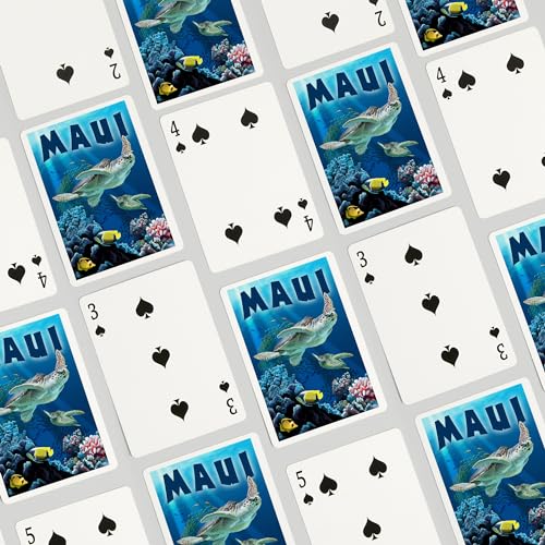 Lantern Press Maui Hawaii Naipes Póker 52 Cartas miniatura 4