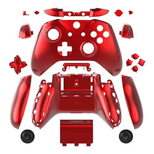 Pare-chocs RB LB et coque de manette Xbox One S Slim personnalisable rouge