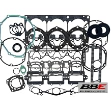 WSM 007-610 Complete Gasket Set with Crankshaft Oil Seals for Yamaha 1100 PWC 19951997 | Fits Wave Raider & Wave Venture | Engine Gasket Repair Kit