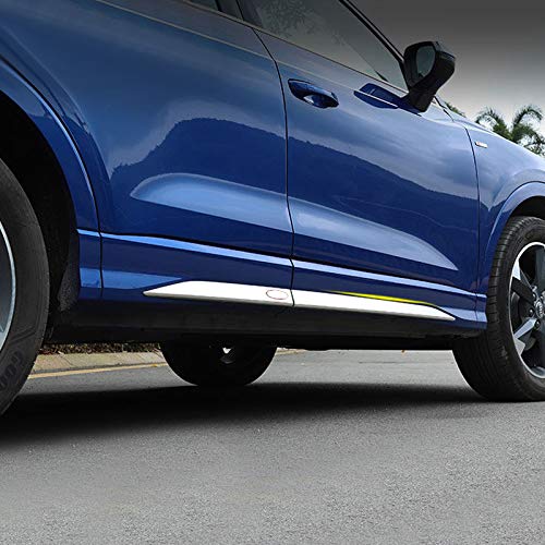 Kit 4 Pezzi Finti Sfiato Laterali Cromati Per Audi Q3 F3 (2019-2021) - Rifiniture In Acciaio Inossidabile Autoadesive