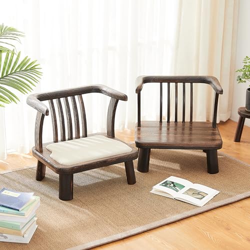 Chaise tatami en bois massif avec dossier confortable - 5