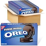 OREO Fudge Covered Chocolate Sandwich Cookies, Original Flavor, 12 - 7.9 oz Boxes