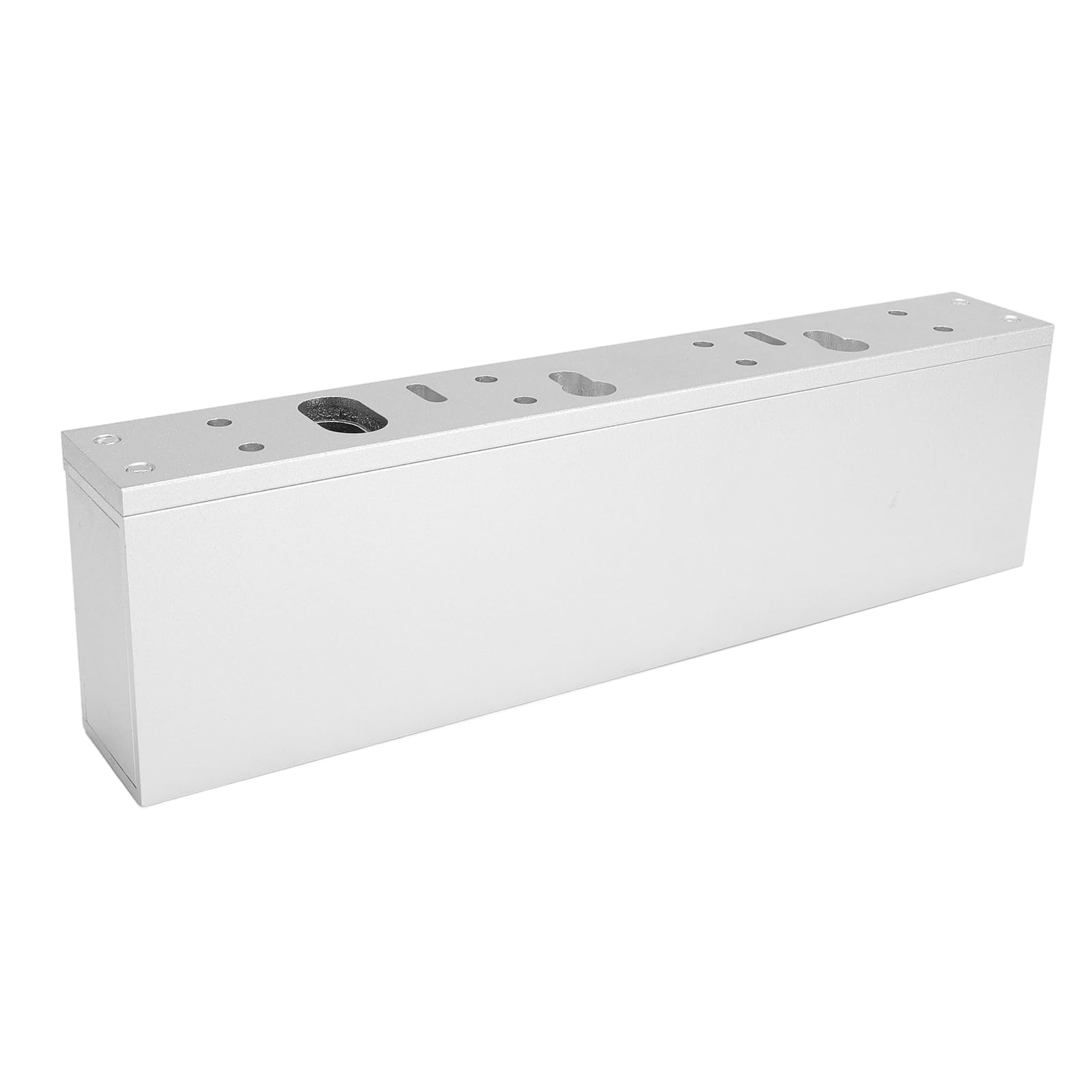 Jiawu Elektryczny Zamek Magnetyczny, Siła Trzymania 1200 Funtów, Zamek Elektromagnetyczny w Trybie NC 12 V, System Kontroli Dostępu do Pojedynczych Drzwi, Konstrukcja ze Stopu Aluminium do Drzwi ze